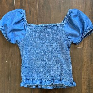 blue zara kids top